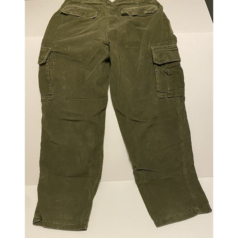 Vintage Old Navy Corduroy Cargo Pants Mens 32x31 Y2K 90s Baggy Skater Grunge - Picture 13 of 13